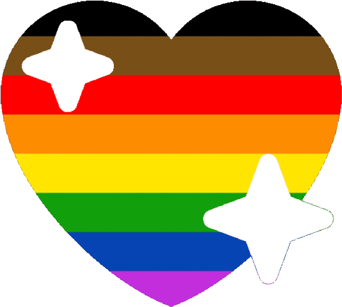Poc Lgbtq Pride Sparkle Heart Discord Emoji - Pride Discord Emojis (720x720), Png Download