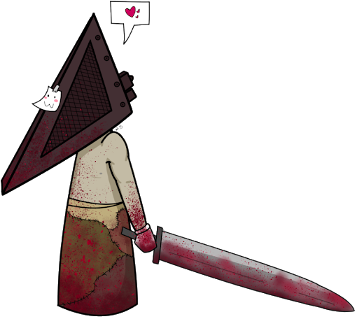 Photo - Pyramid Head Cartoon (530x468), Png Download