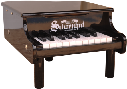 Schoenhut Mini Grand Piano 18-key Black - Grand Piano (480x359), Png Download