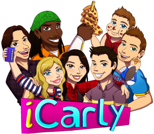 Tumblr M4kimk2enq1r89f9yo1 500 - Icarly Cartoon (500x434), Png Download