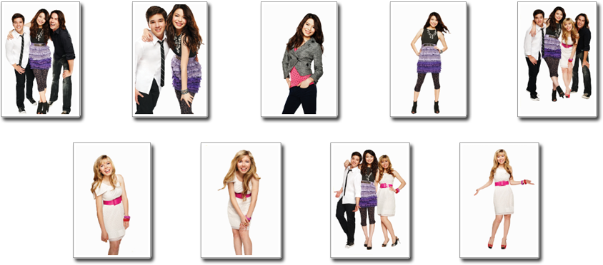 Well I Have Done Some Transperants From The Season - Icarly Cast (844x372), Png Download