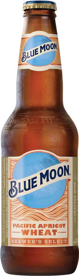 Blue Moon Pacific Apricot Wheat - Blue Moon Mango Wheat (538x1028), Png Download
