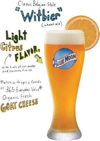 Aib Bluemoon-transparent - Blue Moon Beer (425x525), Png Download
