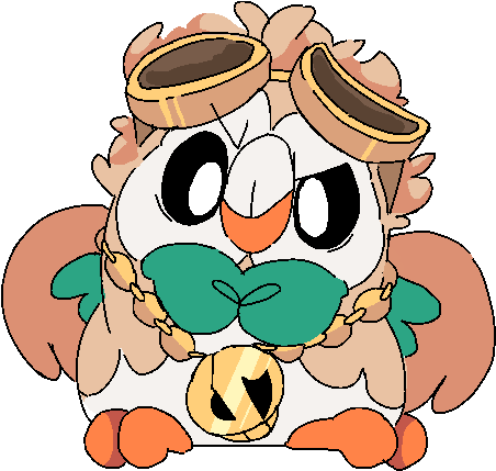 Image - Rowlet Guzma (490x474), Png Download