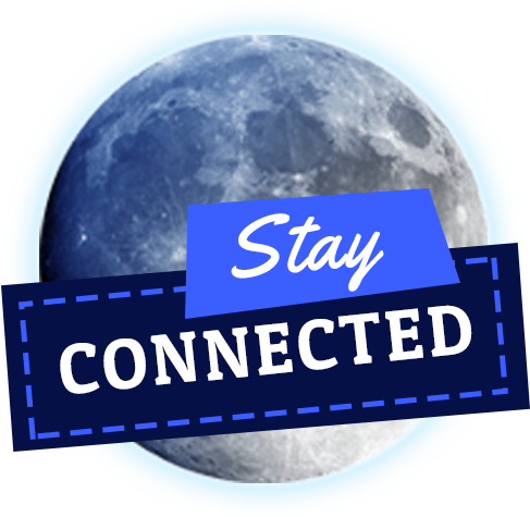 Stay Connected Blue Moon Facebook600x474 - Sphere (600x474), Png Download