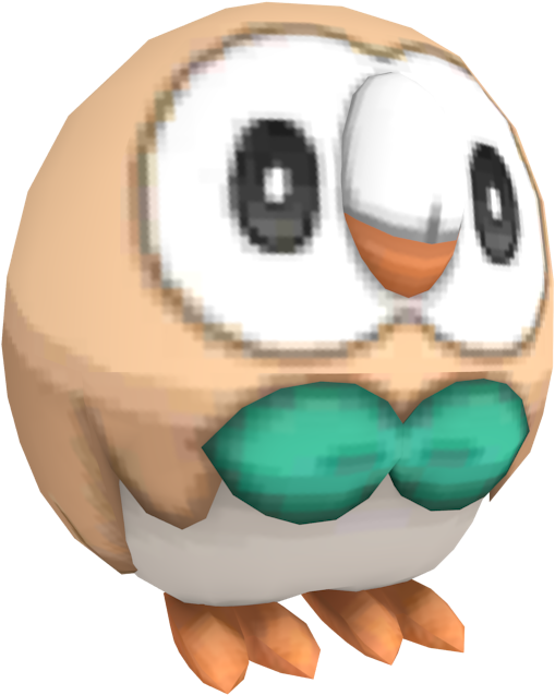 Download Zip Archive - Rowlet (750x650), Png Download