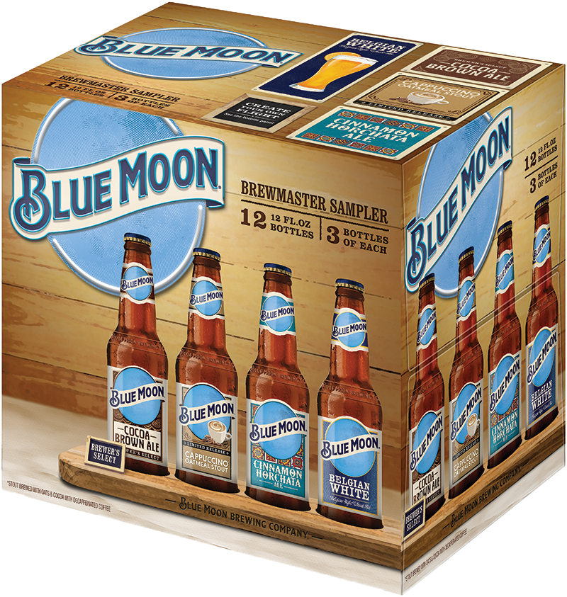 The Blue Moon - Blue Moon Flavors Mango Variety (800x843), Png Download