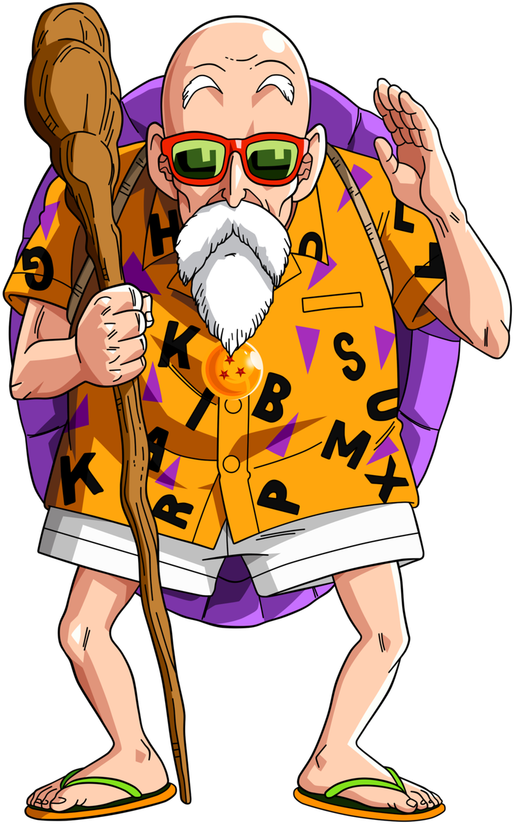 Master Roshi Dragon Ball - Dragon Ball Master Roshi (713x1120), Png Download