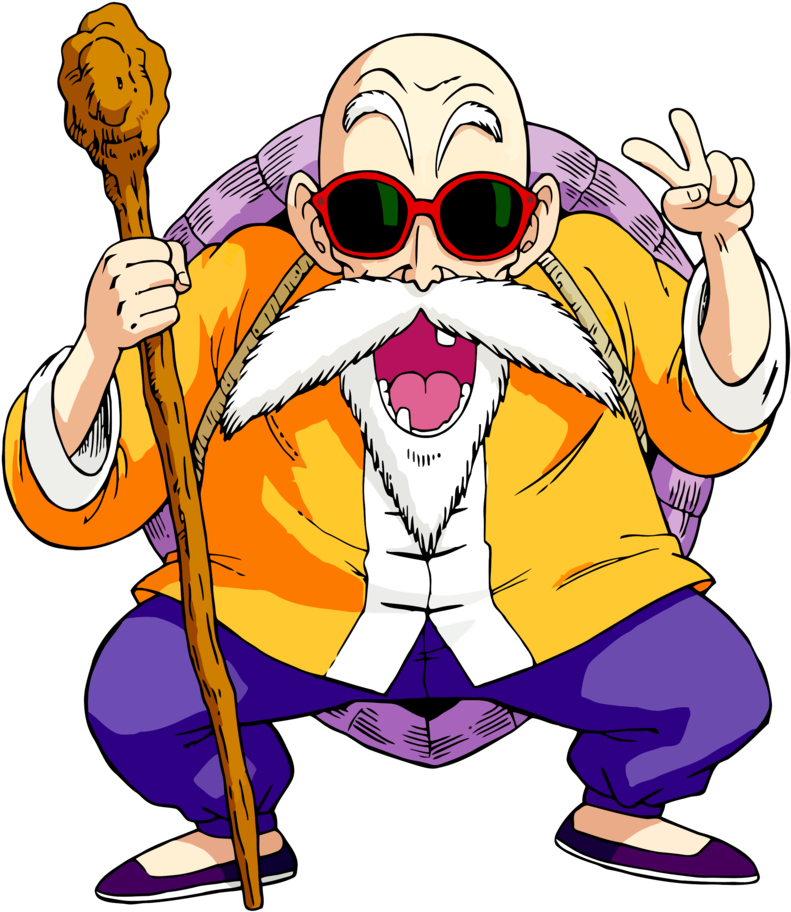 Master Roshi - Dragon Ball Tortue Géniale (800x913), Png Download