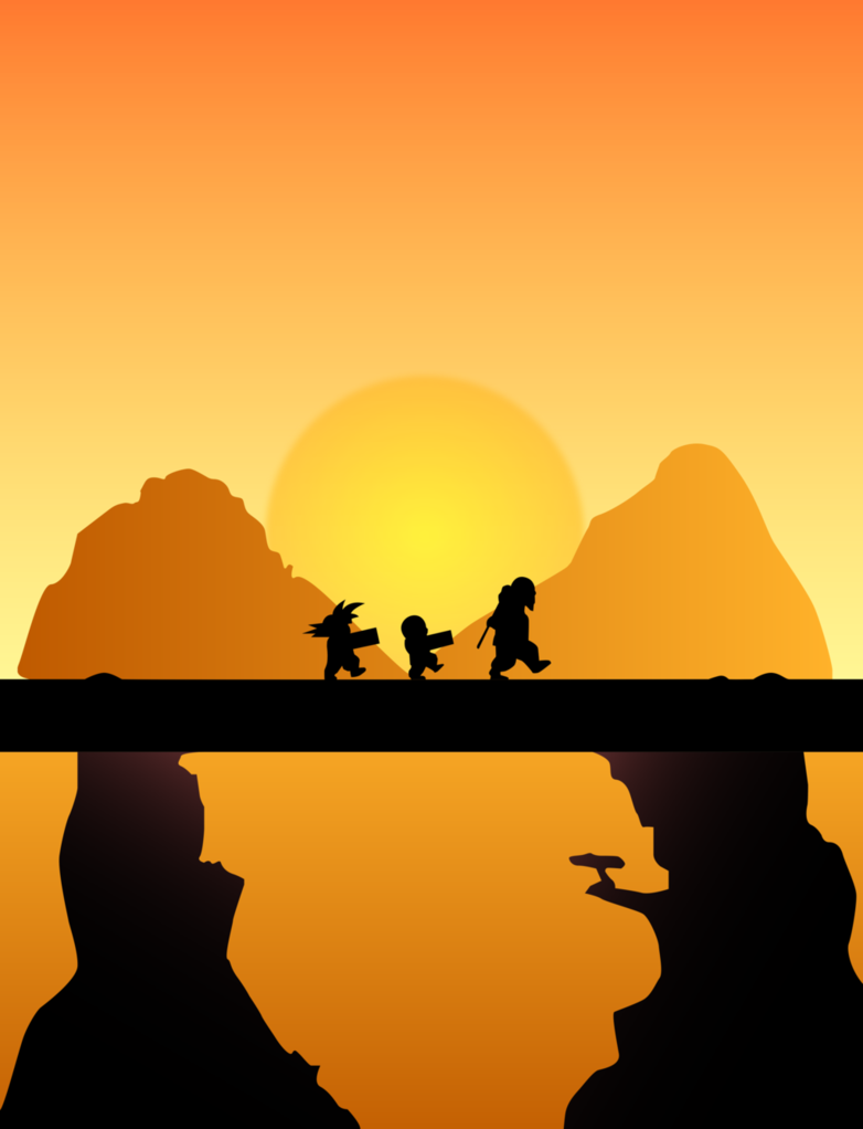 Goku, Krillin And Master Roshi - Goku Krillin Master Roshi (782x1022), Png Download