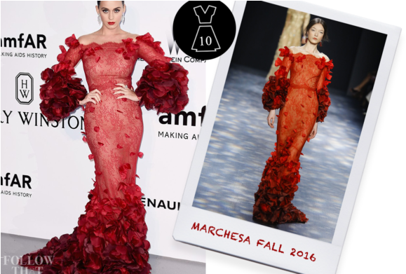 Graphic Royalty Free Library Kendall Jenner In Marchesa - Katy Perry Cannes Festival 2016 (585x390), Png Download