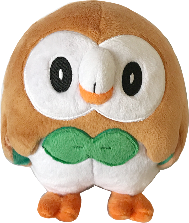 Mon Plush ,rowlet, , Large - Stuffed Toy (1004x1118), Png Download