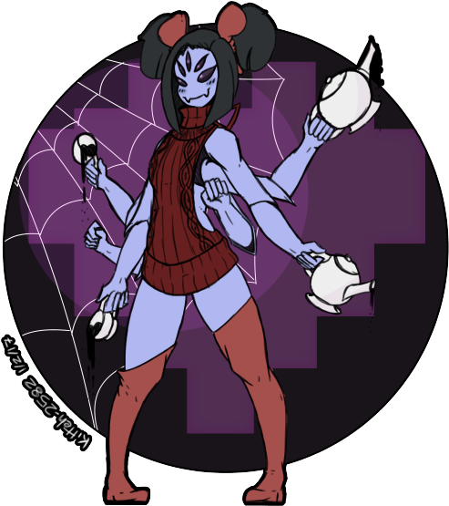 Lil' Bit Of Muffet In One Of Those Sweaters~ I Love - Cartoon (500x708), Png Download