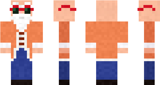 Minecraft Skin Masterroshi - Minecraft Skin Thekairi78 (600x348), Png Download