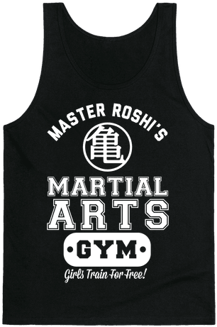 Master Roshi's Martial Arts Gym Tank Top - Gaston's Gym (484x484), Png Download