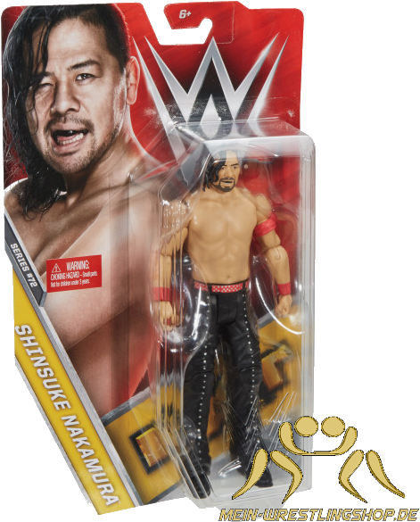 Wwe Basic Series 72 Shinsuke Nakamura Figure (600x600), Png Download