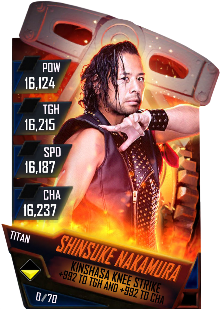 Shinsukenakamura S4 18 Titan Fusionfury (733x1158), Png Download
