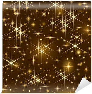 Shiny Golden Stars, Christmas Sparkle, Starry Sky Wall - Golden Stars (400x400), Png Download