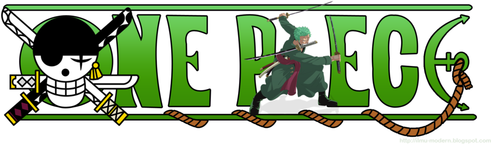 Zoro - One Piece Zoro Logo Png (1024x323), Png Download