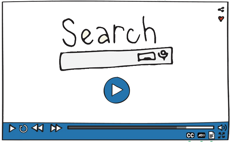 Search Bar Inside A Video Player - Stock Illustration (773x474), Png Download