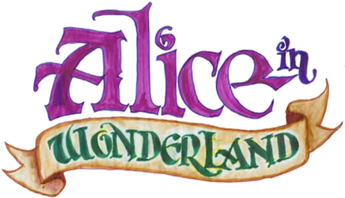 Alice In Wonderland - Alice And Wonderland Logo (505x301), Png Download