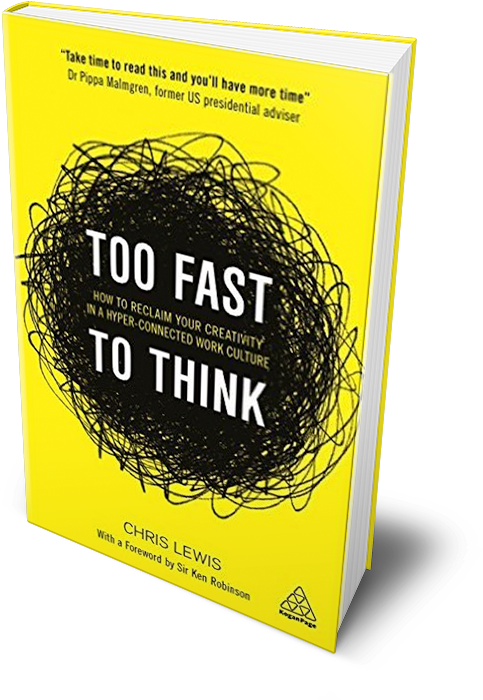 “we're Too Busy, Too Overloaded With Information And - Too Fast To Think By Chris Lewis (1200x800), Png Download