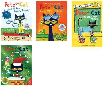 Top 10 Kids Books - Pete The Cat And His Four Groovy Buttons (436x344), Png Download