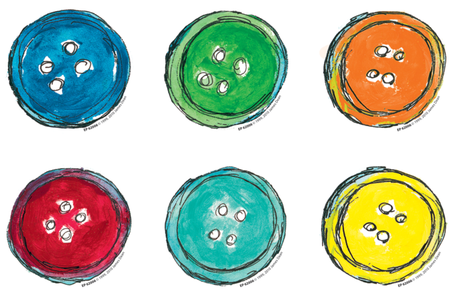 Pete The Cat Groovy Buttons Mini Accents - Edupress Ep-3236 Pete The Cat Groovy Buttons Accents (648x648), Png Download