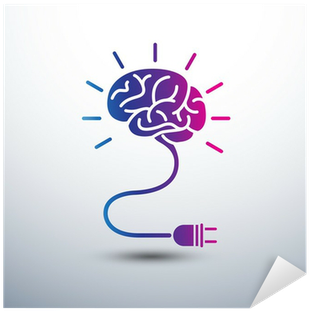 Creative Brain Idea Concept With Light Bulb Icon ,vector - Engaging The Rewired Brain (cards) (400x400), Png Download
