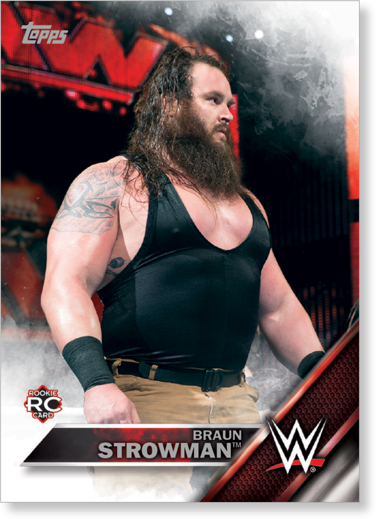 Braun Strowman 2016 Topps Wwe Now, Then And Forever - Wwe Braun Strowman Poster (2000x2000), Png Download