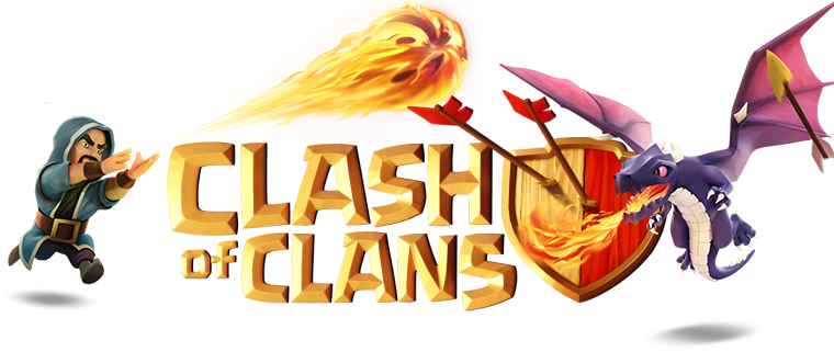 Clash Of Clans Games Clash Of Clans Logo Full Size Png Download Seekpng