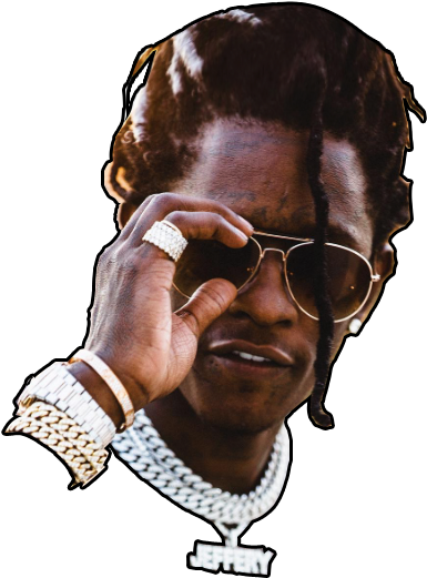 That's Jeffery, You Damn Fool - Drawing Young Thug (500x600), Png Download