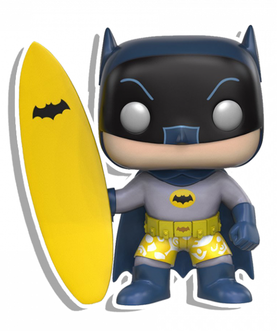 Batman Surfer Funko - Funko Pop! Heroes: Dc - Surfs Up! Batman Vinyl Figure (542x647), Png Download