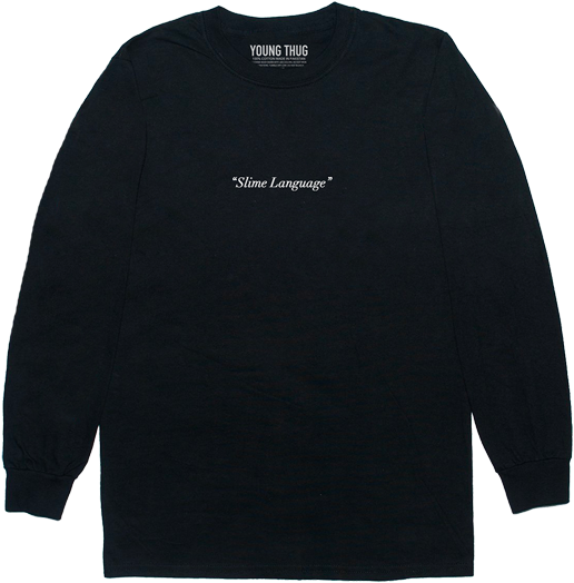 Black Slime Language Long Sleeve T-shirt Slime Language - Slime Language T Shirt (600x600), Png Download
