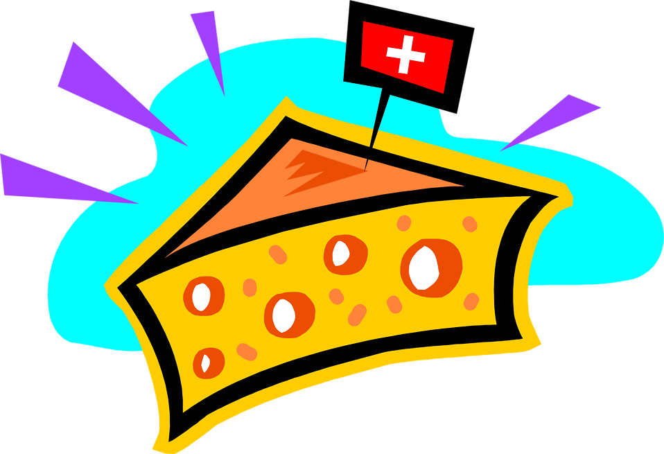 Swiss Cheese Clipart - Switzerland Clipart (958x655), Png Download