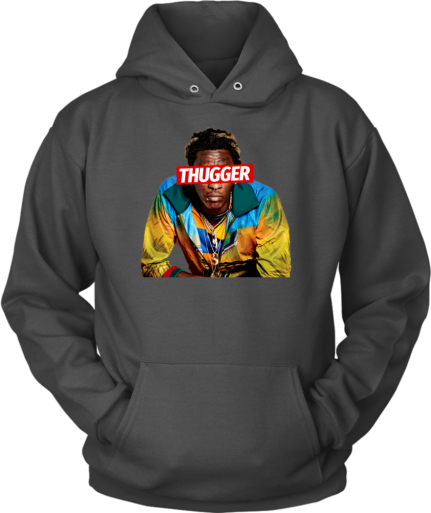 Young Thug Slime Season Rap Hoodie Sweatshirt - Either You Love Soccer (1024x1024), Png Download