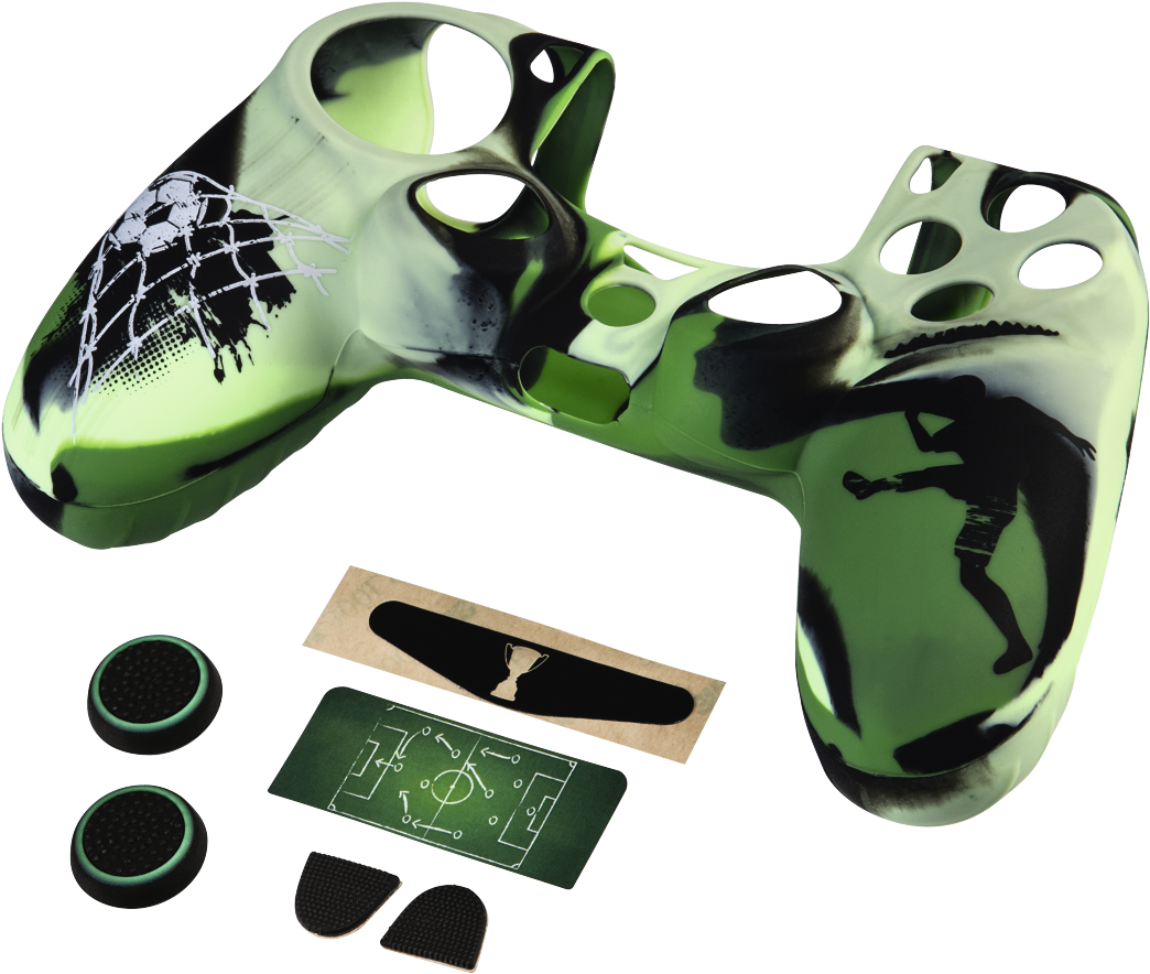 "soccer" 7in1 Accessory Pack For The Dualshock 4 Of - Hama Ps4 Controller Set Soccer 7in1 (1100x1100), Png Download