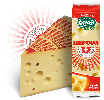 Emmentaler Switzerland - Ferrari Formaggi (407x387), Png Download