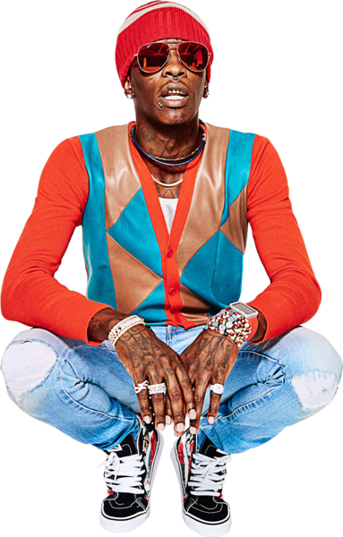 Share This Image - Young Thug (383x600), Png Download
