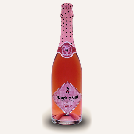 Naughty Girl Sparkling Rose' - Glass Bottle (450x450), Png Download