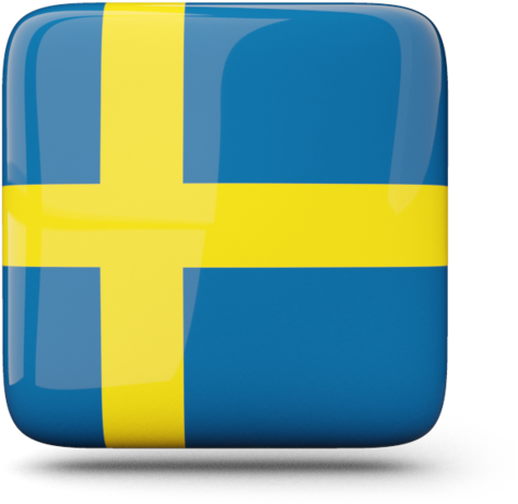 Sweden Glossy Square Icon 640 - Sweden Flag Icon Square (640x480), Png Download