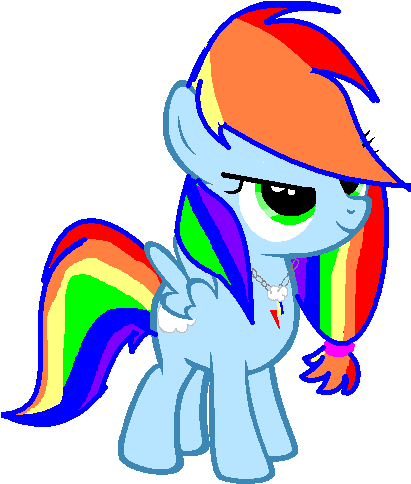 Clipart Info - Cute Unicorn Rainbow Png (420x508), Png Download