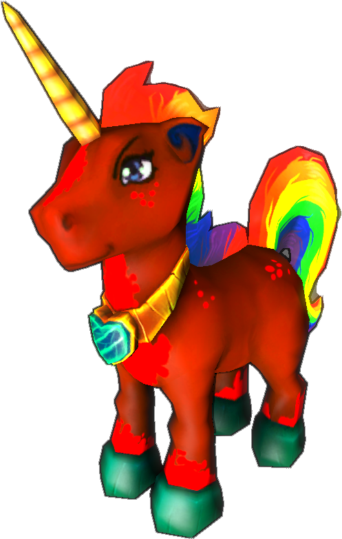 Rainbow Unicorn - Dungeon Defenders (558x819), Png Download
