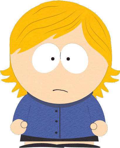 Girl With Blonde Hair - Girl With Blonde Hair South Park (428x513), Png Download