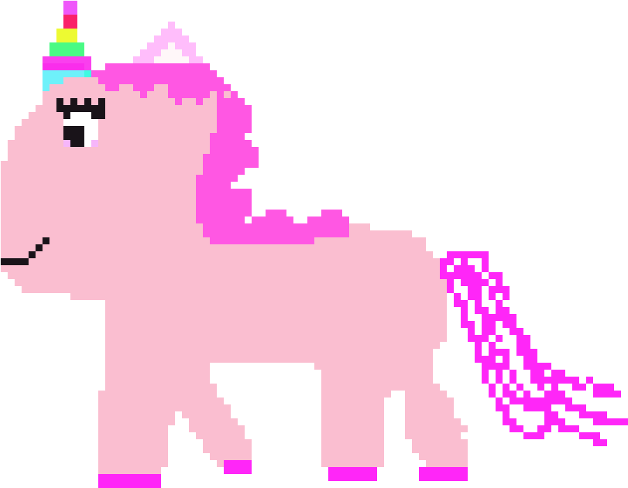 Rainbow Unicorn (980x790), Png Download