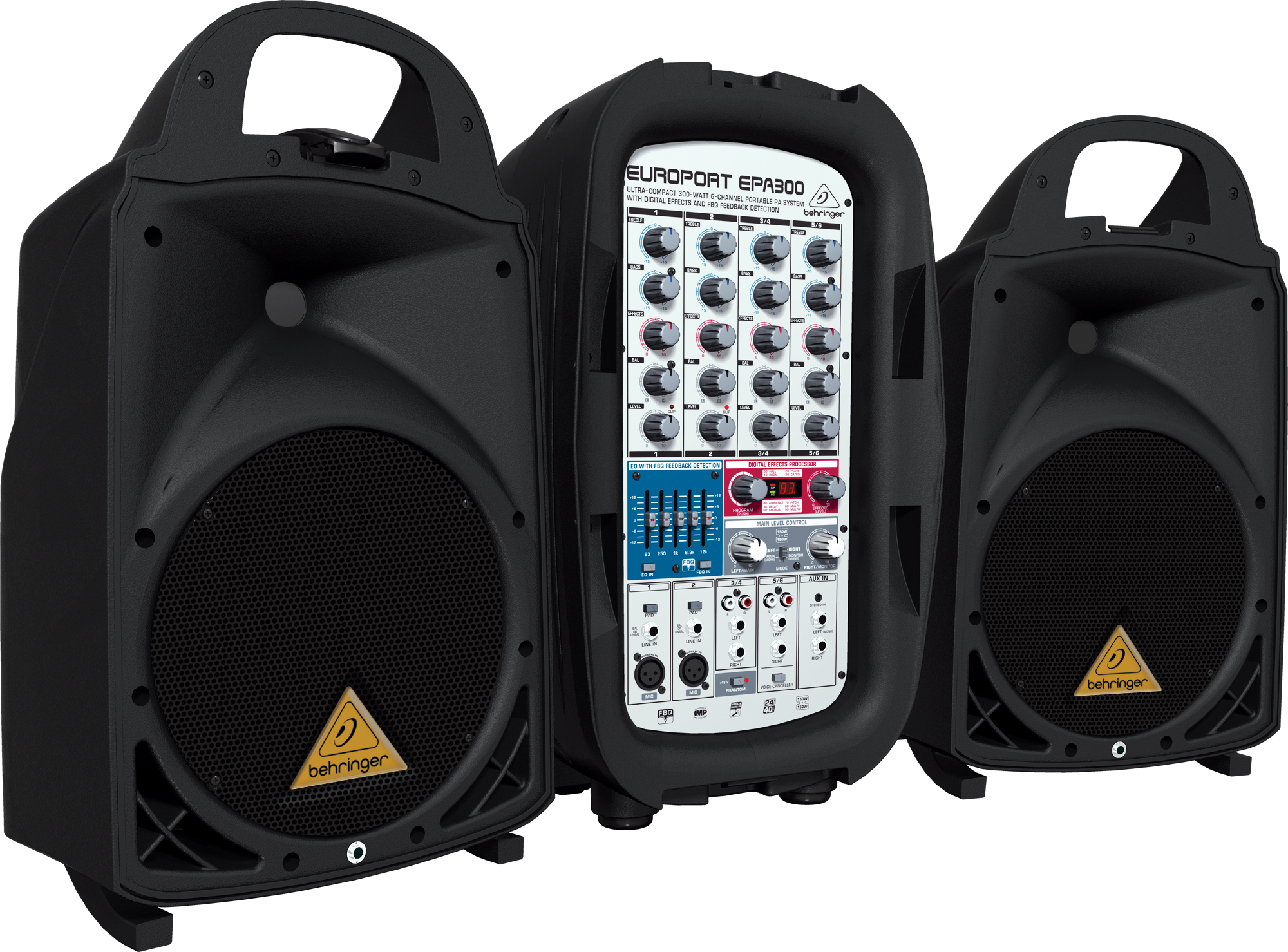 Pa System - Behringer Epa300 Europort Portable Pa System (2000x1478), Png Download