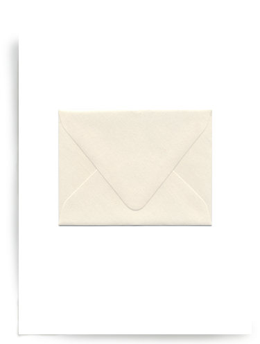 A-2 White Gold Envelope - Envelope (400x510), Png Download