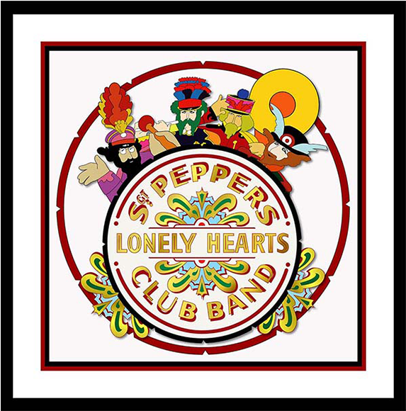 Double Tap To Zoom - Pyramid, Pyramid: Stickers (5 Pack) - The Beatles (sgt. (1000x1000), Png Download