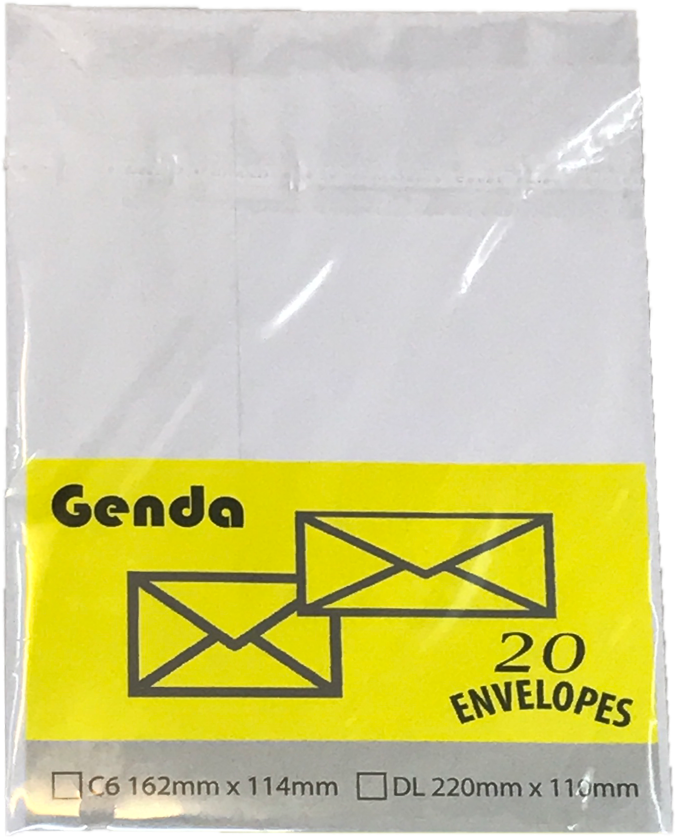 Genda White Envelope 6x4" 20's - Vacuum Bag (3024x4032), Png Download