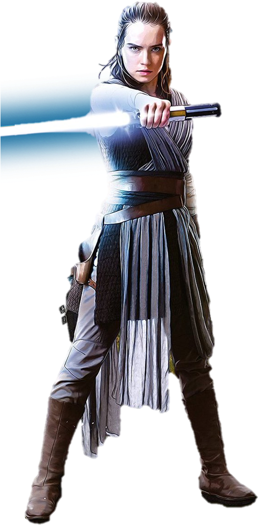 Rey The Last Jedi Rey 1 Png By Captain Kingsman16-dbrrpr2 - Poster Star Wars Episodio Viii Rey (550x1100), Png Download